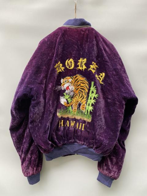 Other Designers Vintage - 1980s Korea -Hawaii Sukajan Velvet Jacket