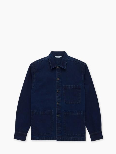 3sixteen 3SIXTEEN SHOP JACKET CANVAS INDIGO