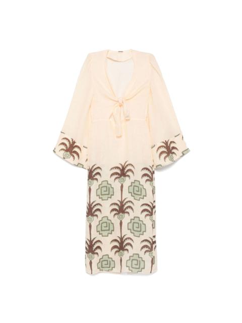 Johanna Ortiz Sailing Flags midi dress