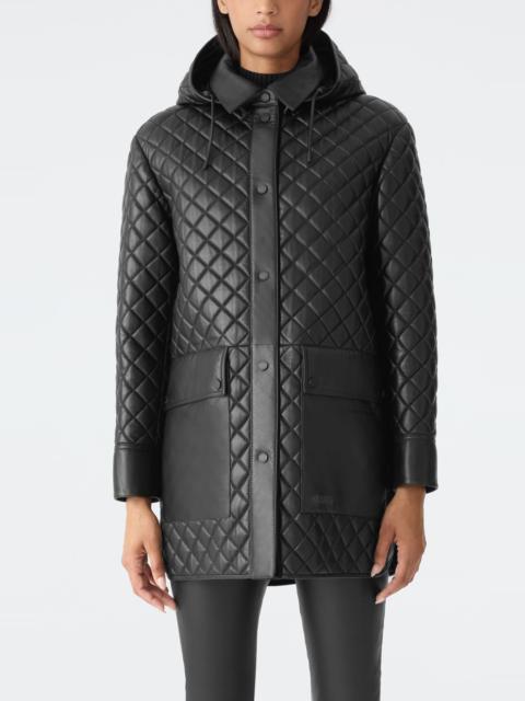 MACKAGE Mackage Litzy Quilted Hooded Leather Jacket in Black at Nordstrom