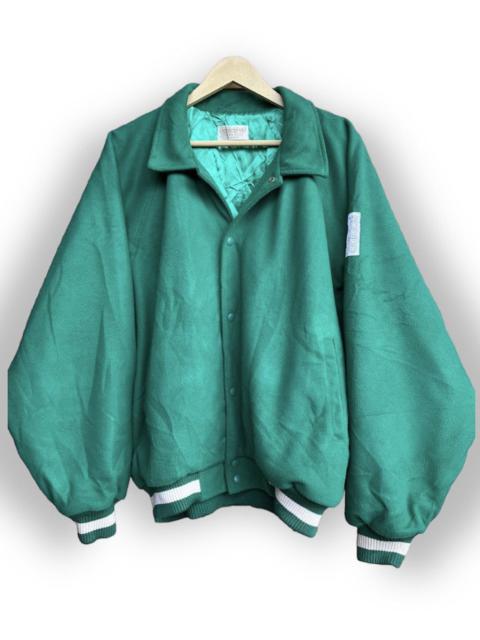 Vintage Adidas Descente Green Varsity Jacket Japan