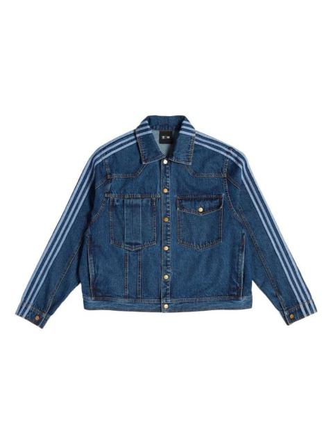 adidas originals x Ivy Park Crossover Casual Denim Blue Jacket HG6544