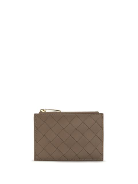 Bottega Veneta Bottega Veneta Zipped Card Holder Pinecone-Gold