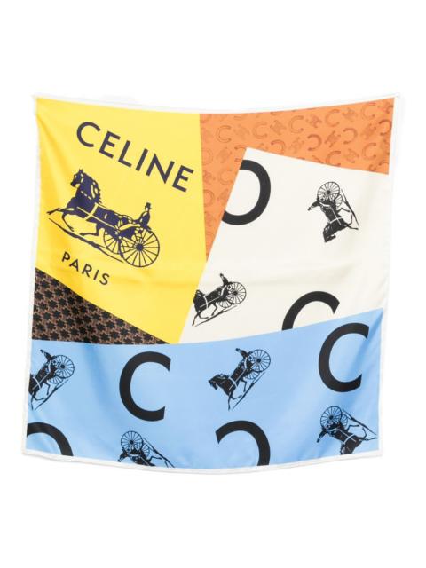 CELINE Celine Women Printed Silk Foulard