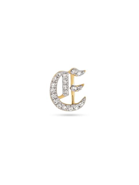 STONE AND STRAND Gothic Pave Initial Stud
