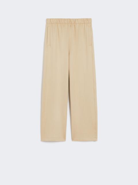 Max Mara FILOVIA Cotton and silk jersey fleece trousers