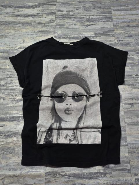Hysteric Glamour indie sleaze cut portrait tshirt top hysteric glamour