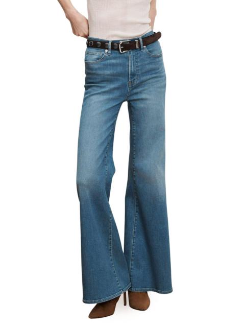 VERONICA BEARD Veronica Beard Joplin Wide Flare Leg Jeans in Pool Party at Nordstrom
