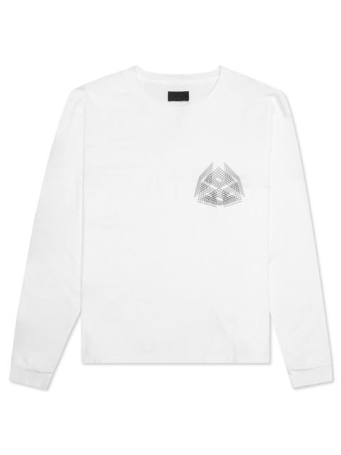 RTA LAWRENCE CLASSIC L/S T-SHIRT - WHITE UPDATE LOGO