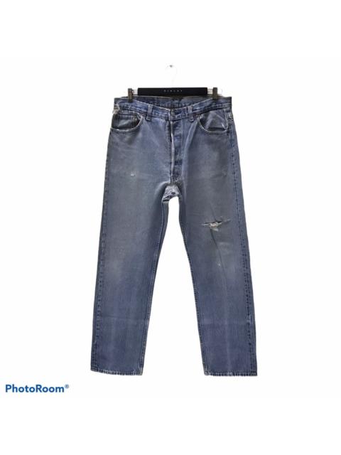 Vintage 90s Levis 501 Distressed Denim Jeans