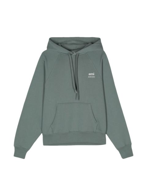 AMI Paris LOGO-PRINT HOODIE