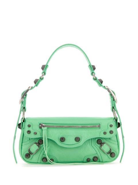 BALENCIAGA Balenciaga Women Light Green Leather Le Cagole Sling Xs Shoulder Bag