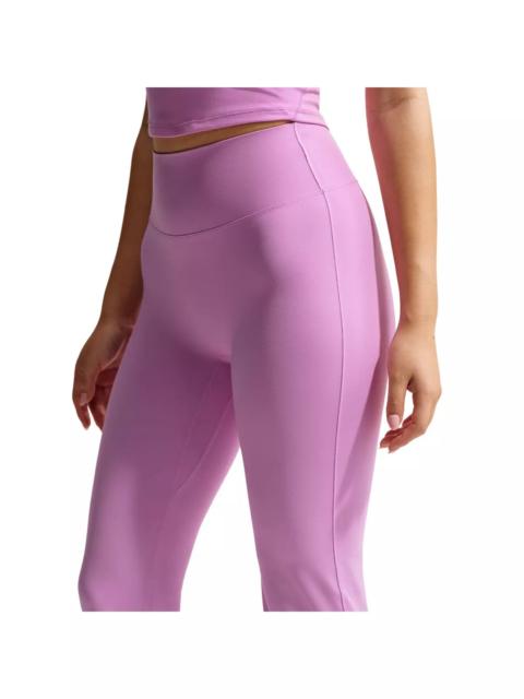 Nike Women's Zenvy High-Waisted Flared Leggings with No Front Seam -Lt Magenta