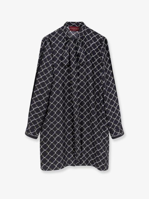 GUCCI Gucci Short Silk Twill Dress