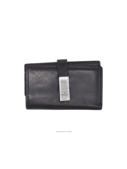 GUCCI Gucci 6 Key Holder - Black Leather