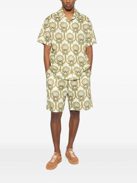 Drôle de Monsieur Drole De Monsieur Print Camp Shorts