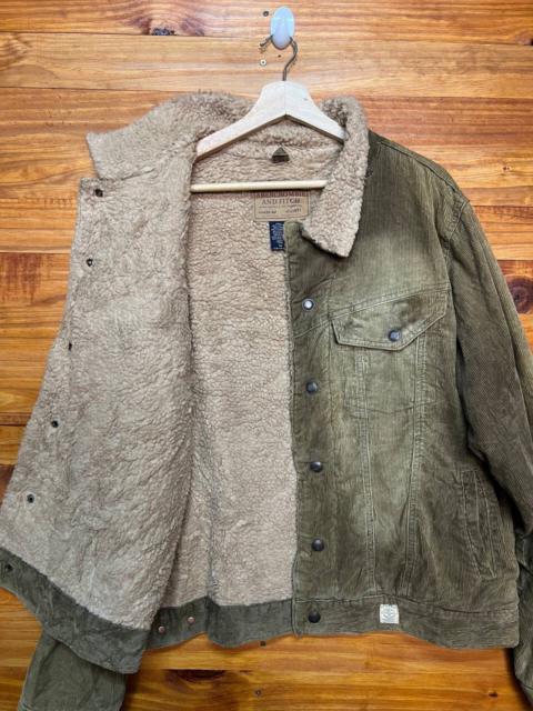 Other Designers Vintage - VINTAGE ABERCROMBIE AND FITCH CORDUROY SHERPA LINED JACKET