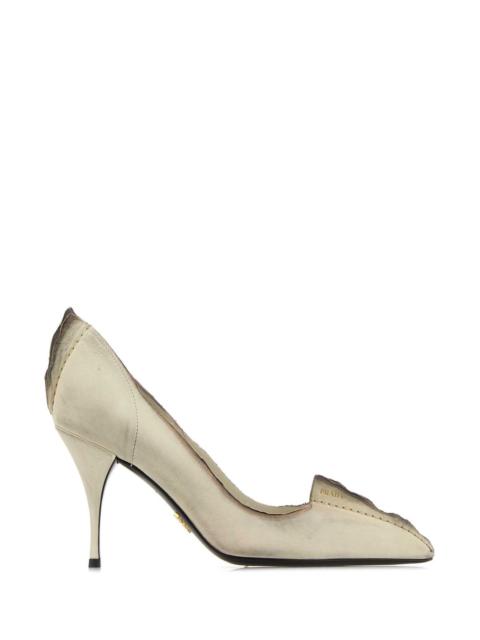 Prada Prada Women Ivory Leather Pumps