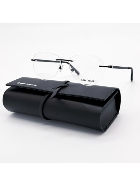 Montblanc NEW MONTBLANC EYEGLASSES MB0186O 001 BLACK MEN EYEWEAR