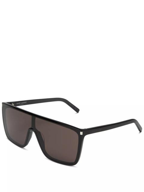 SAINT LAURENT SL MASK ACE Shield Sunglasses, 99mm