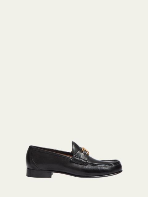 Valentino Men's VLogo Signature Leather Penny Loafers