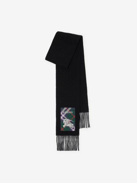 Burberry Check Label Cashmere Scarf