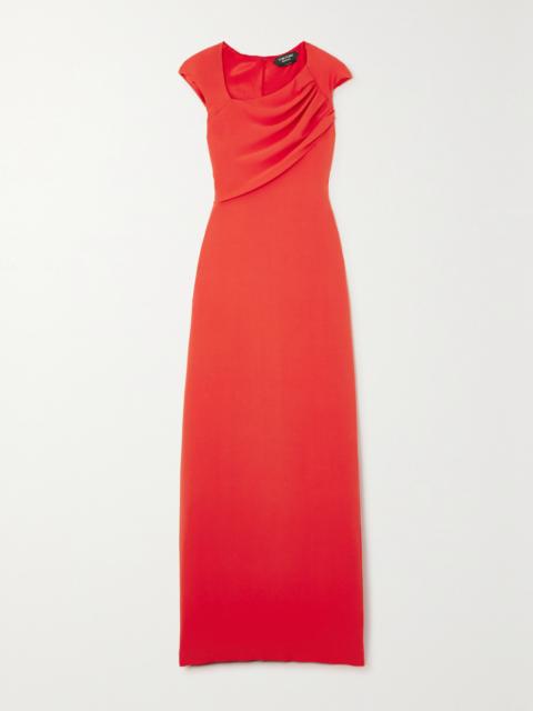 TOM FORD Draped Silk-georgette Gown