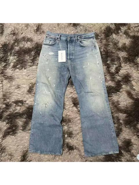 Acne Studios Acne Studios 25SS 2021M Washed Blue Splatter Jeans 