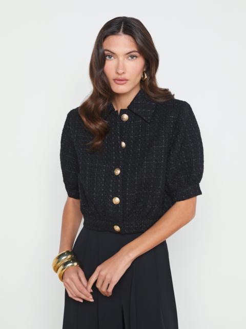 L'AGENCE Cove Cropped Tweed Jacket