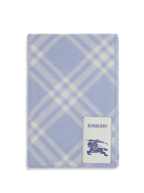 Burberry Burberry Men Check Wool Scarf