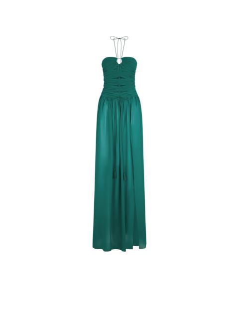 TOM FORD EVENING DRESS WITH DRAWSTRINGS AND CUT OUT DETAILS