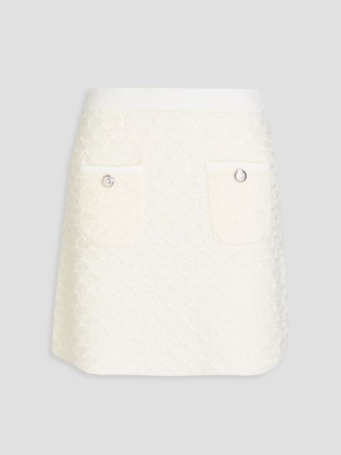 maje Jacquard-knit mini skirt