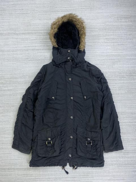 Other Designers If Six Was Nine × Japanese Brand × Vintage - Vintage Sky Bomber Multipocket Faux Fur Hoodie Japan