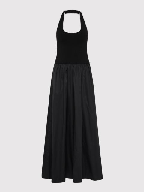 ST. AGNI Halter Gathered Dress - Black