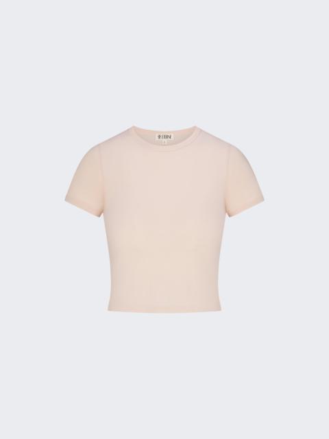 ÉTERNE Short Sleeve Baby Tee Dusty Pink