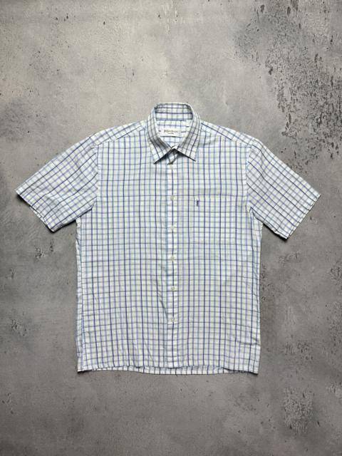 SAINT LAURENT Lux YSL Shirt Cotton Yves Saint Laurent Summer Shirtsleeve