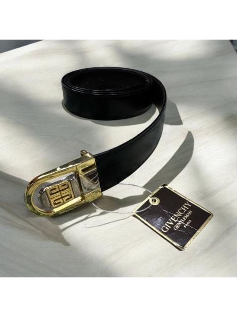 Givenchy VINTAGE GIVENCHY GENTLEMAN LEATHER BELT <45"