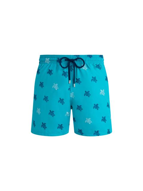 Vilebrequin Men Swim Trunks Embroidered Micro Ronde des Tortues Diagonale - Limited Edition
