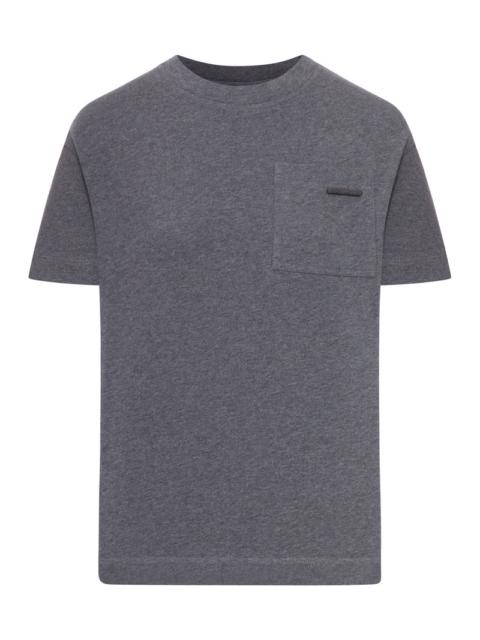 Brunello Cucinelli Brunello Cucinelli Women Crew Neck Cotton T-Shirt With Mobile Application