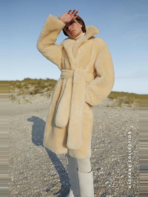 MACKAGE ETIENNE Shearling coat with belt