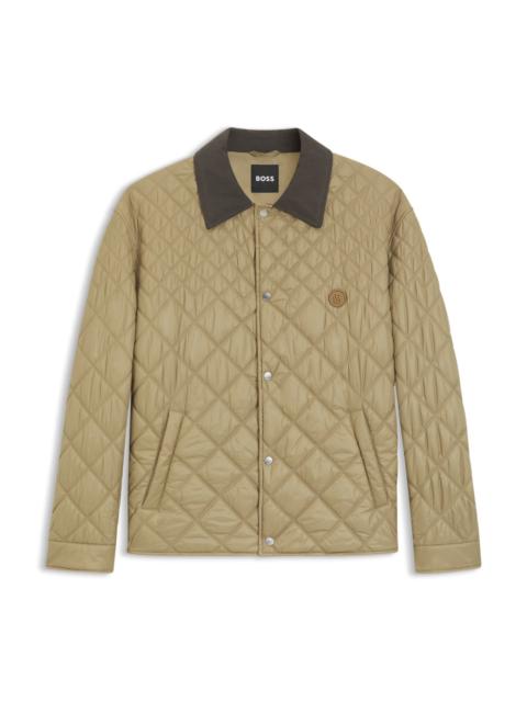 BOSS WATER-REPELLENT JACKET WITH MIXED QUILTING