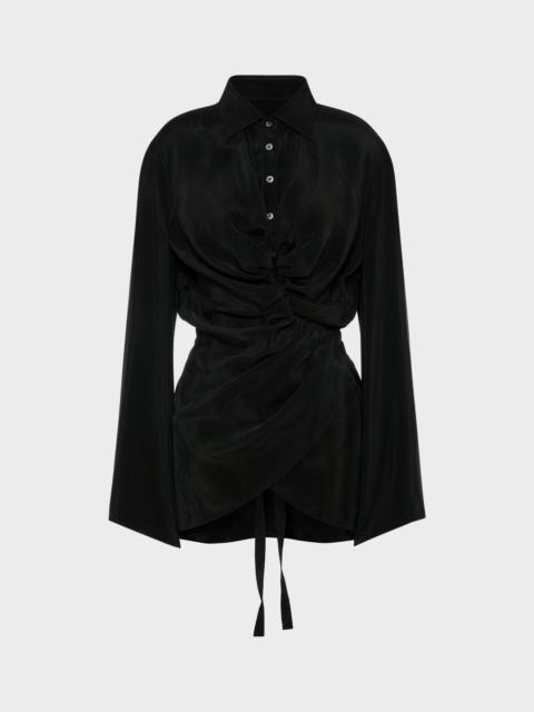 Maison Margiela Ruched Wrap Shirt