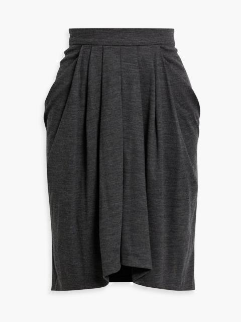 Isabel Marant Ginali pleated wool-jersey skirt