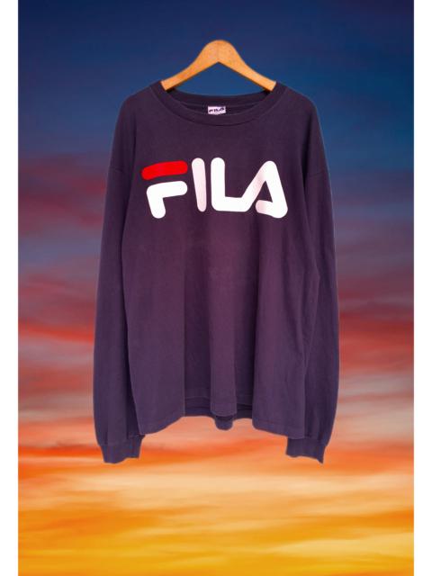 Other Designers Vintage 90s FILA classic logo long sleeve shirt