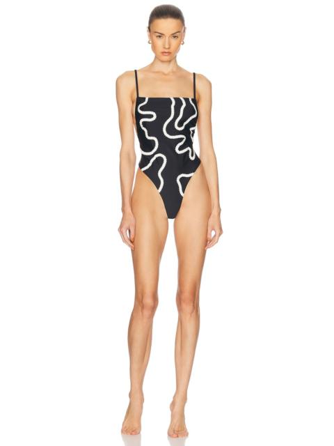 BODE Rickrack One Piece Swimsuit