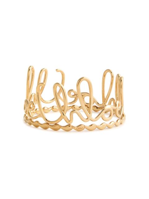 Chloé Chloe Iconic Logo Bangle