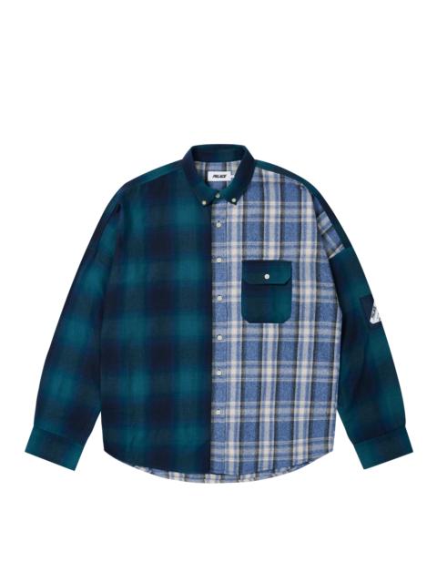 PALACE PATCHY FLANNEL SHIRT BLUE