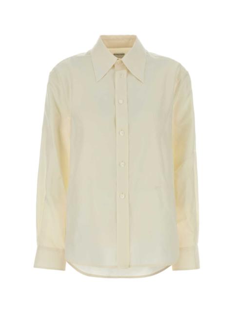 Bottega Veneta Bottega Veneta Women Cream Silk Shirt
