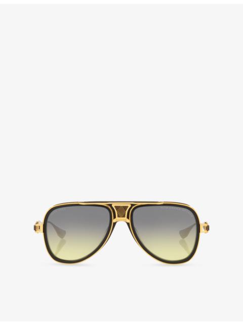 DITA D4000473 Grand Decade Aviator-Frame Metal Sunglasses