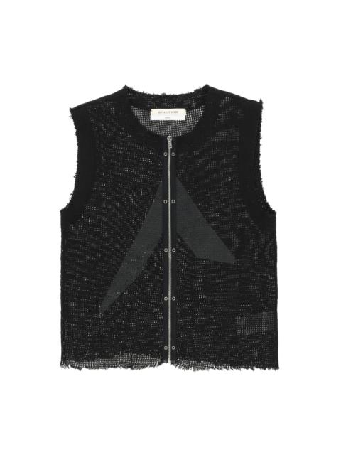 1017 ALYX 9SM ZIP-UP LOGO MESH VEST